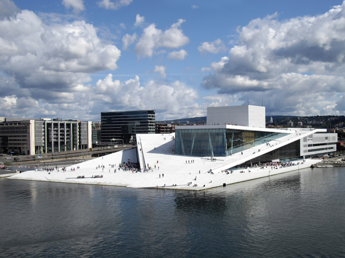 Osloer Opernhaus in Form eines Gletschers