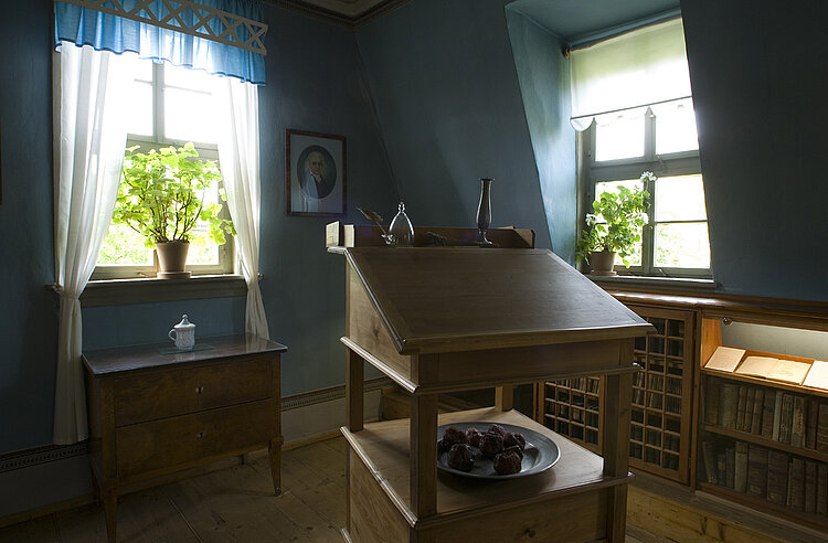 Schillers Gartenhaus, Jena, Mansarde