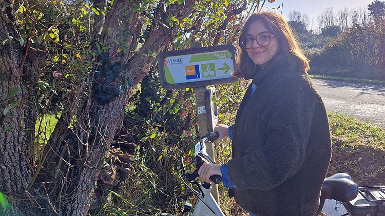 Gut ausgeschilderte Radwege