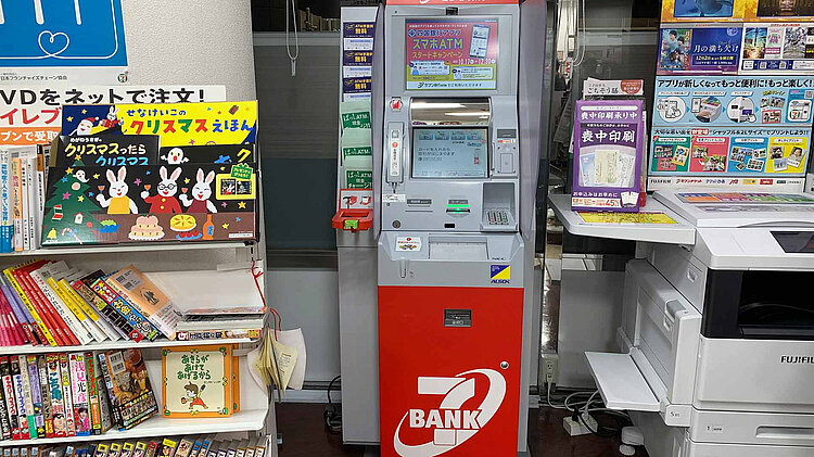 Geldautomat im Mini-Market