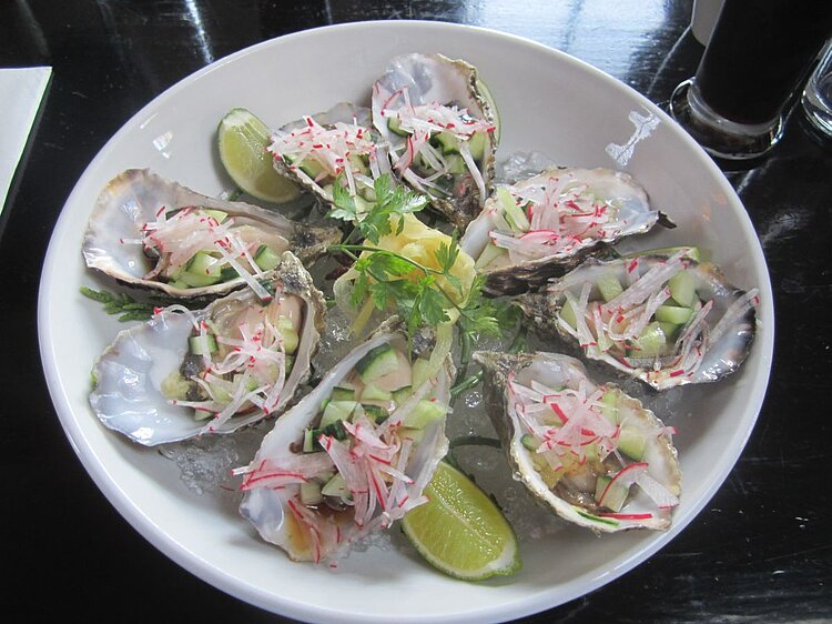 Frische Austern Mourne Seafood Bar in Belfast