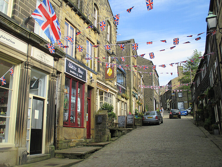 Main Street in Haworth, England