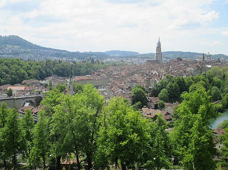 Blick auf die Altstadt von Bern