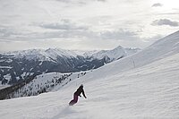 Skifahren auf dem Penken im Zillertal.