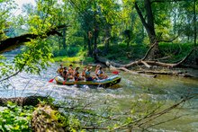 Schlauchboot Tour auf der Saale