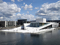 Osloer Opernhaus in Form eines Gletschers