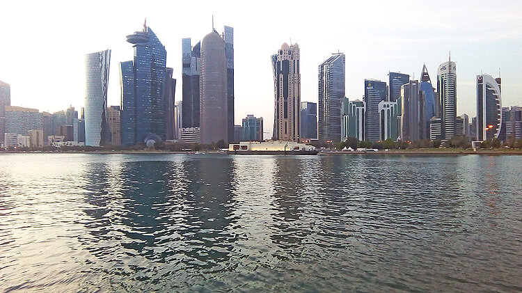 Modernistische Skyline von Doha