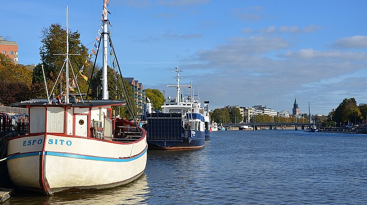 Turku Fluss Aurajoki