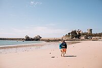 Sandstrand auf der Insel Jersey