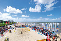 Beachvolleyball im Stadion am Meer in Cuxhaven