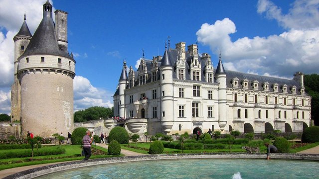 Blick auf Schloss Chenonceau, Loire