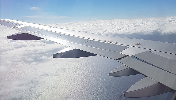 Anflug auf Terceira, Azoren