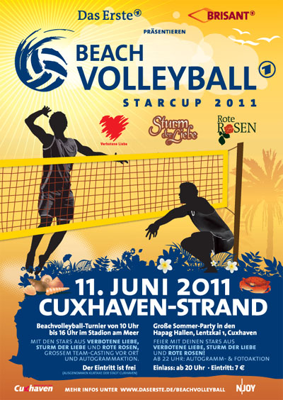 ARD Beachvolleyball-Starcup 2011 am Strand von Cuxhaven