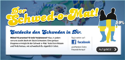 Anhand von neun Fragen den Schweden in sich entdecken: mit dem Schwed-o-Mat